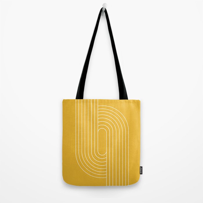 Oval Lines Abstract VII Tote Bag Gallery Image 2