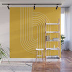 Oval Lines Abstract VII Wall Mural Gallery Image 1