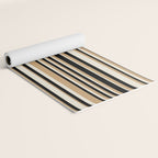 Classic Stripes VII - Neutral Vintage Yoga Mat Gallery Image 2