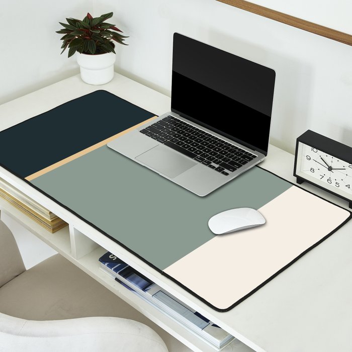 Contemporary Color Block LV Desk Mat Gallery Image 2