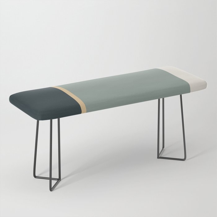 Contemporary Color Block LV Bench Gallery Image 1