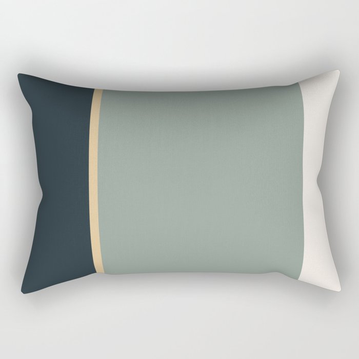 Contemporary Color Block LV Rectangular Pillow Gallery Image 2