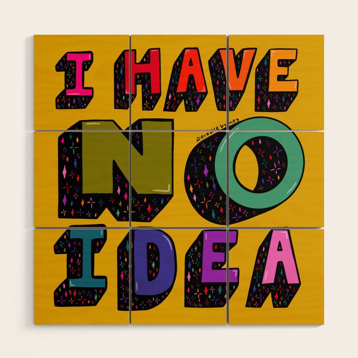 No Idea Wood Wall Art Gallery Image 1