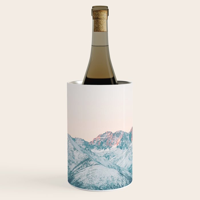 Pastel winter landscape | Arctic mountains in Lapland | Wanderlust travel photography Wine Chiller Gallery Image 2