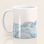 Pastel winter landscape | Arctic mountains in Lapland | Wanderlust travel photography Coffee Mug Gallery Image 3