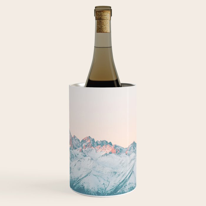 Pastel winter landscape | Arctic mountains in Lapland | Wanderlust travel photography Wine Chiller Gallery Image 3