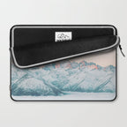 Pastel winter landscape | Arctic mountains in Lapland | Wanderlust travel photography Laptop Sleeve Gallery Image 2