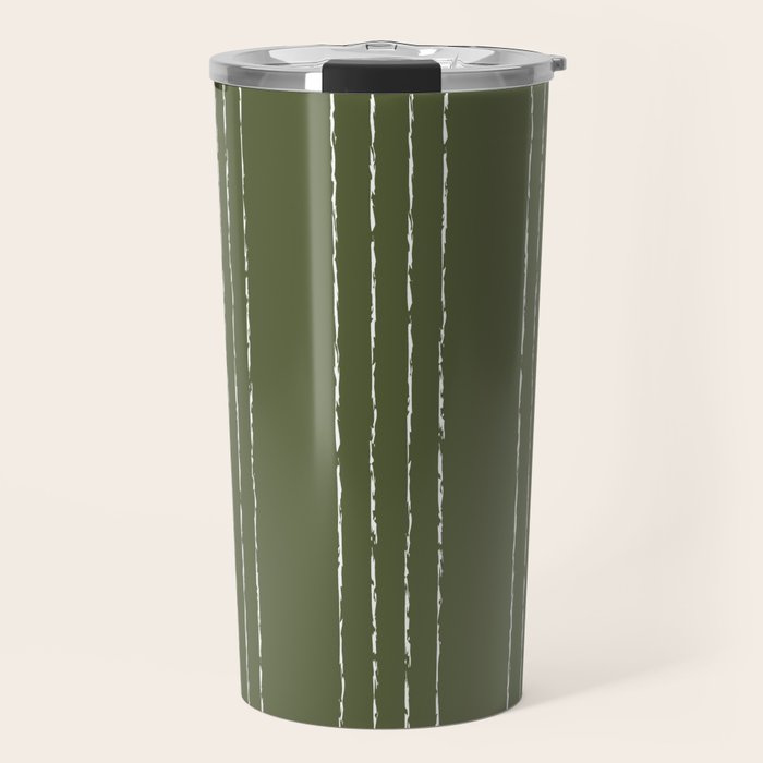 Lines #5 (Moss Green) Travel Mug Gallery Image 1