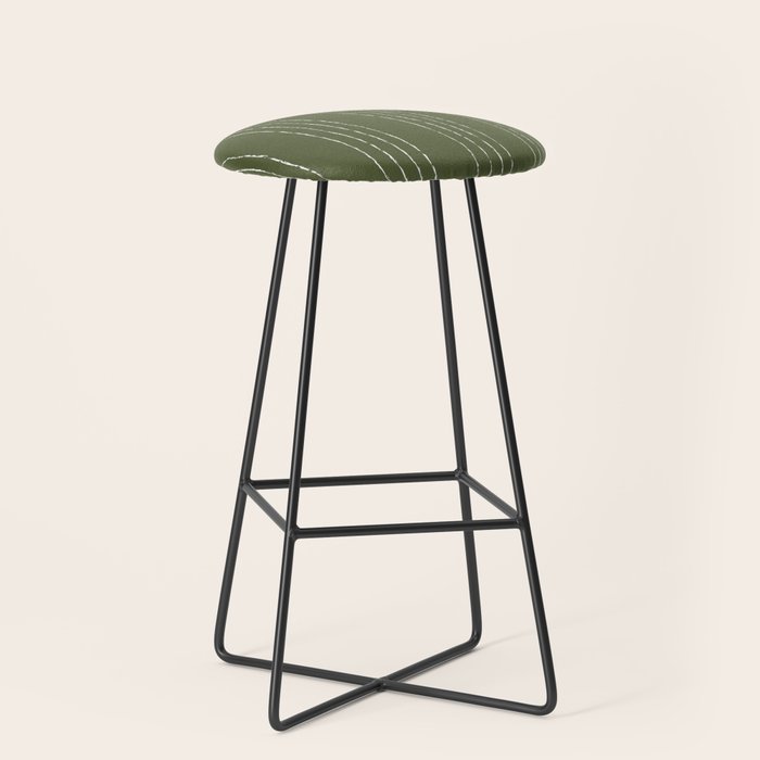Lines #5 (Moss Green) Stool Gallery Image 1