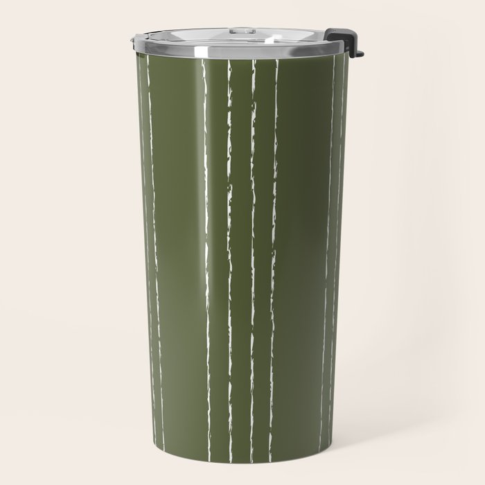 Lines #5 (Moss Green) Travel Mug Gallery Image 2