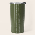 Lines #5 (Moss Green) Travel Mug Gallery Image 2