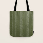 Lines #5 (Moss Green) Tote Bag Gallery Image 1