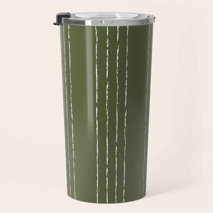 Lines #5 (Moss Green) Travel Mug Gallery Image 3