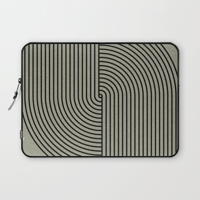 Retro Balance Green Concept Laptop Sleeve Gallery Image 1
