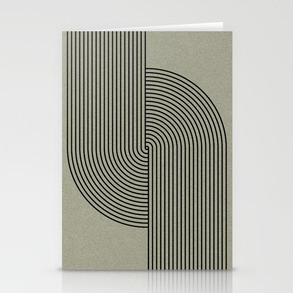 Retro Balance Green Concept Stationery Card Gallery Image 1