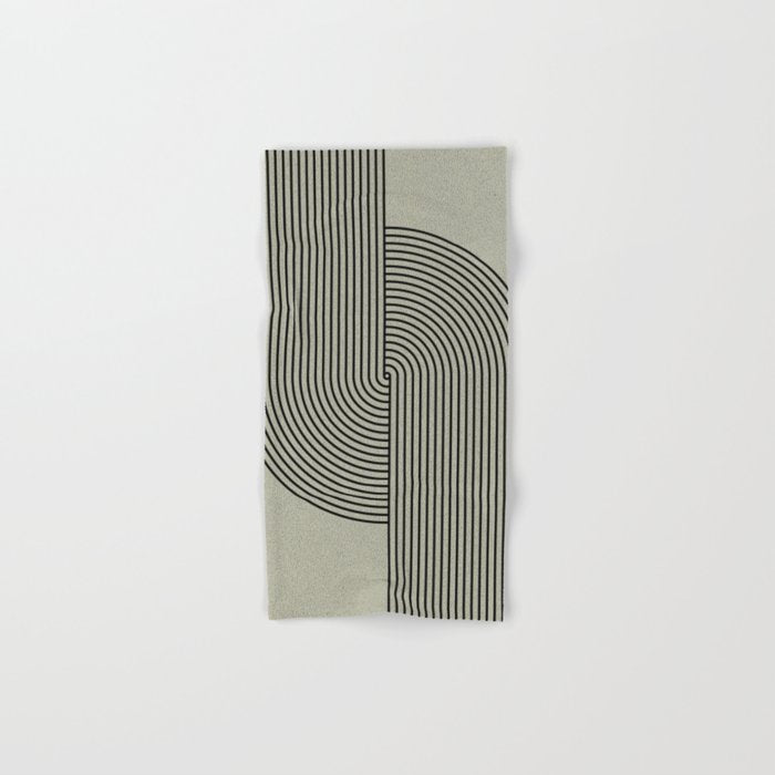 Retro Balance Green Concept Bath Towel Gallery Image 1