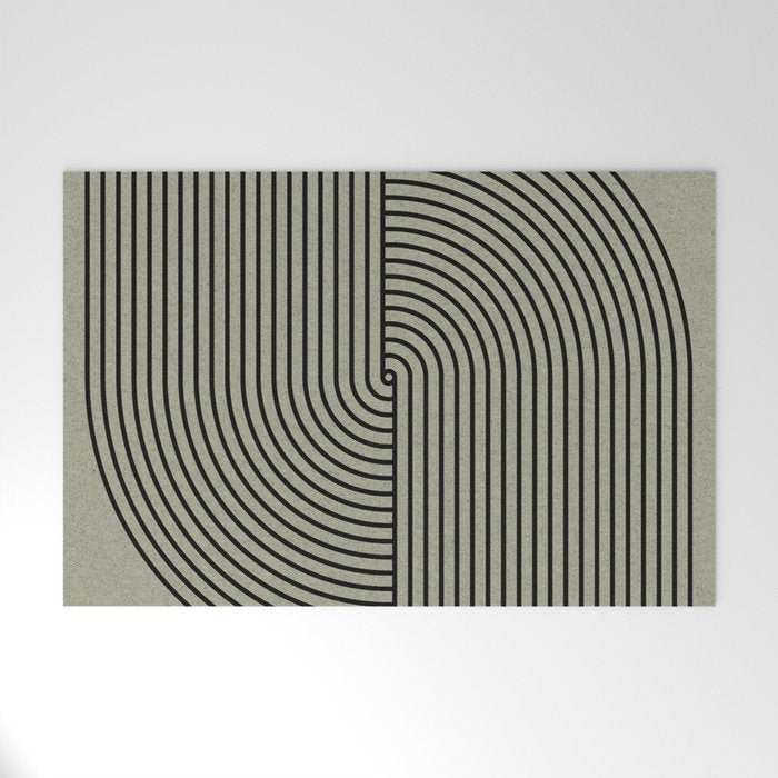 Retro Balance Green Concept Welcome Mat Gallery Image 1