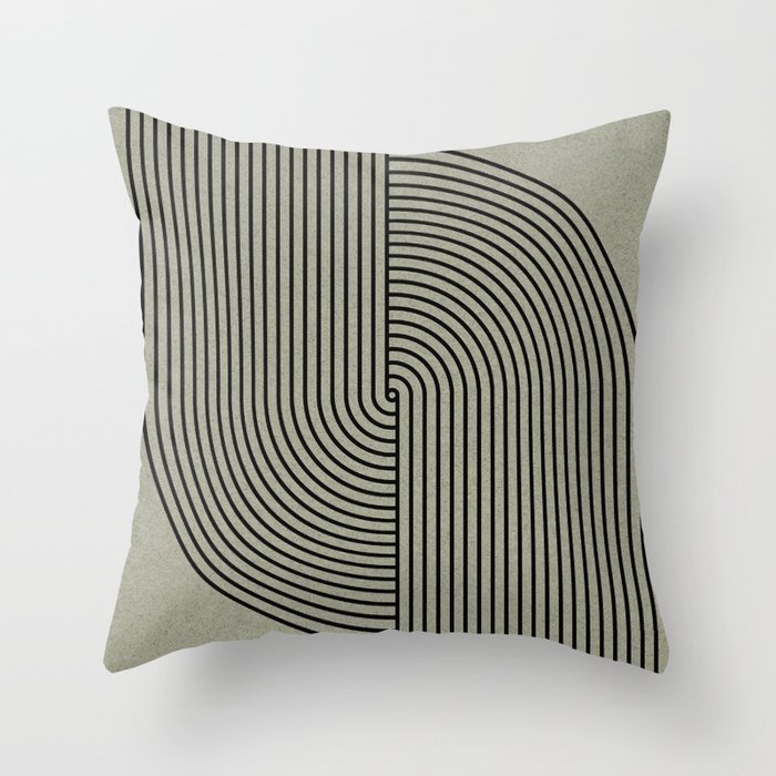 Retro Balance Green Concept Throw Pillow Gallery Image 6
