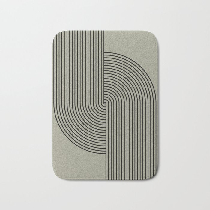 Retro Balance Green Concept Bath Mat Gallery Image 1