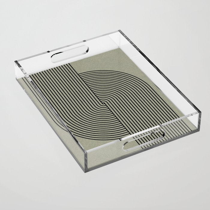 Retro Balance Green Concept Acrylic Tray Gallery Image 1