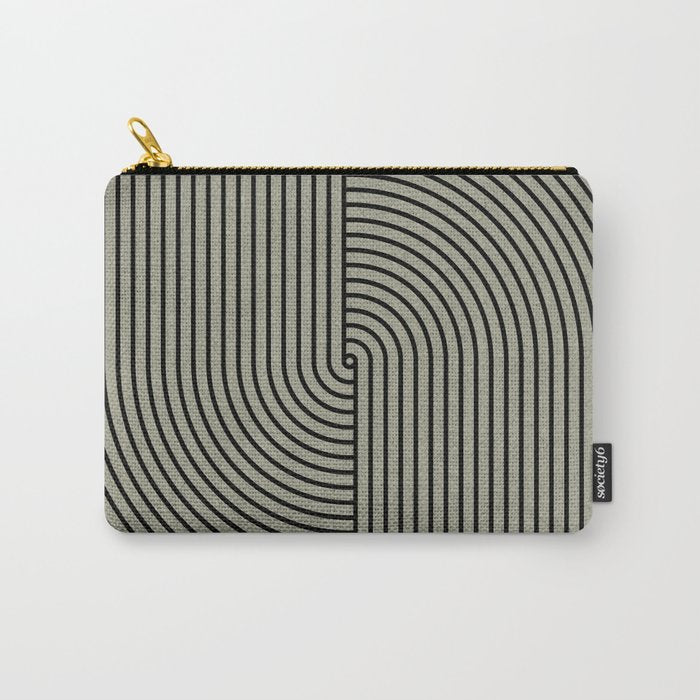 Retro Balance Green Concept Carry All Pouch Gallery Image 1
