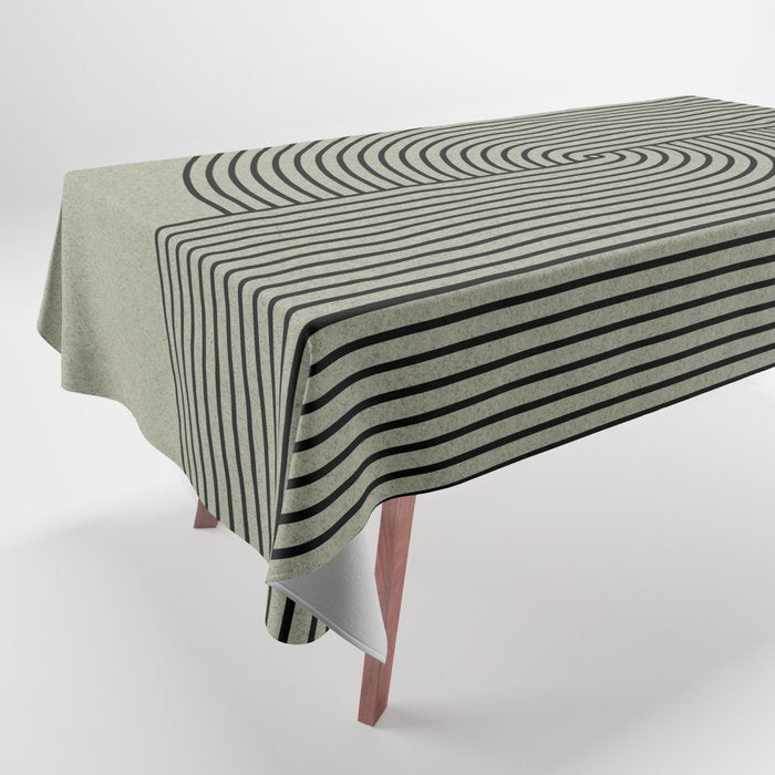 Retro Balance Green Concept Tablecloth Gallery Image 1