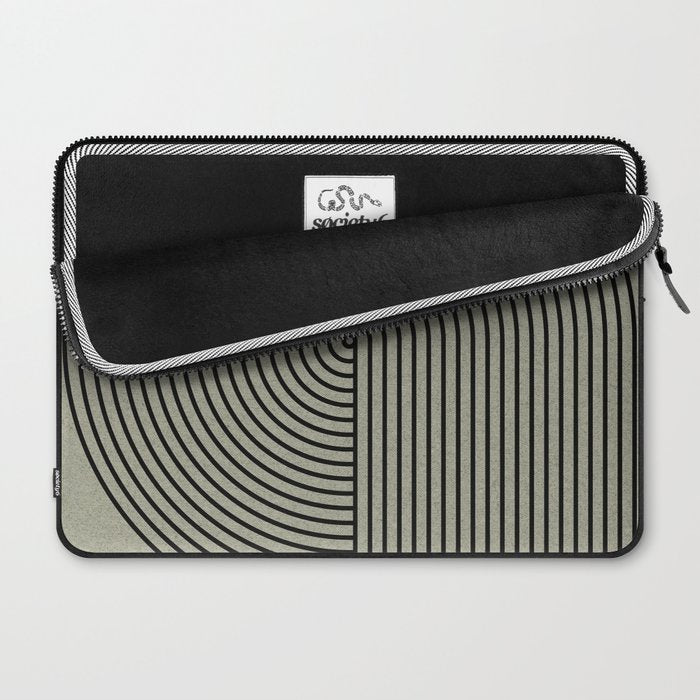 Retro Balance Green Concept Laptop Sleeve Gallery Image 2