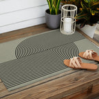 Retro Balance Green Concept Outdoor Rug Gallery Image 2