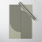 Retro Balance Green Concept Wrapping Paper Gallery Image 1