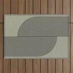 Retro Balance Green Concept Outdoor Rug Gallery Image 1