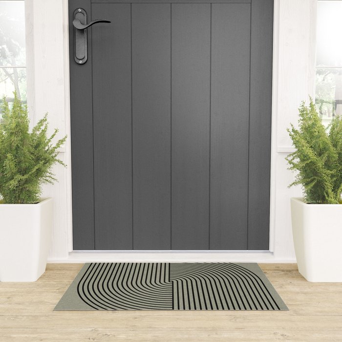 Retro Balance Green Concept Welcome Mat Gallery Image 3