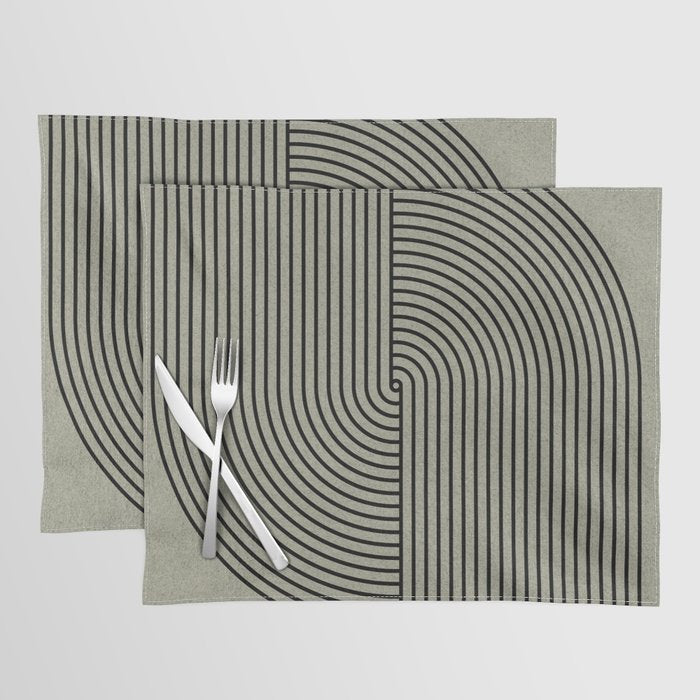 Retro Balance Green Concept Placemat Gallery Image 1