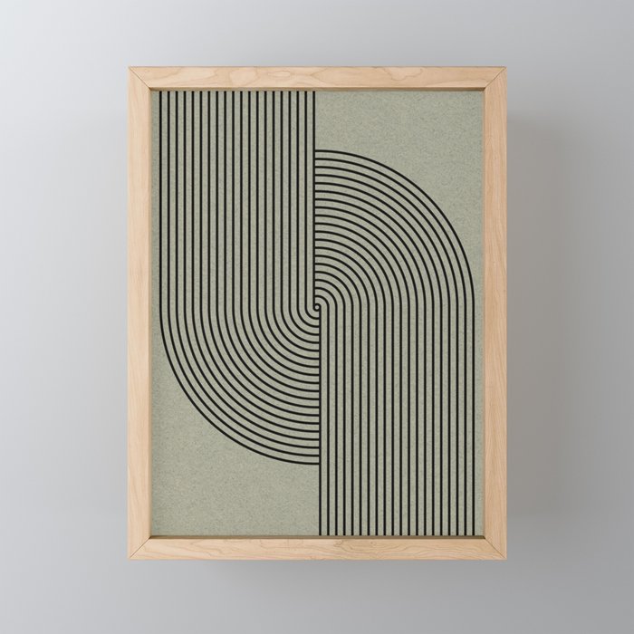Retro Balance Green Concept Mini Art Print Gallery Image 1