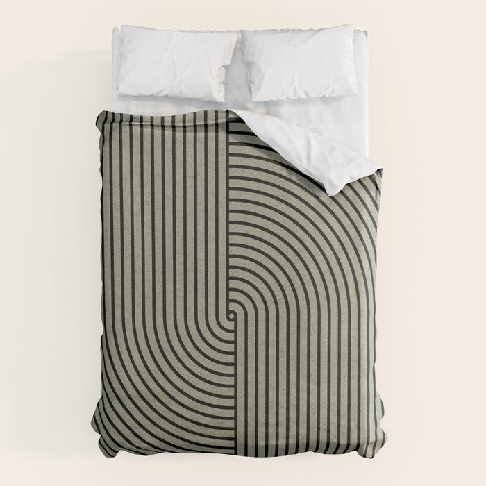 Retro Balance Green Concept Duvet Cover Gallery Image 1