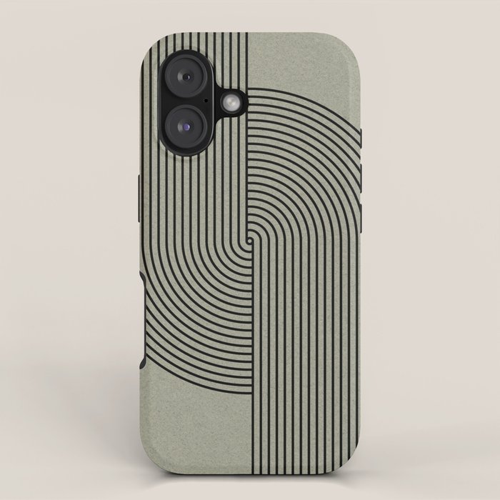 Retro Balance Green Concept iPhone Case Gallery Image 1