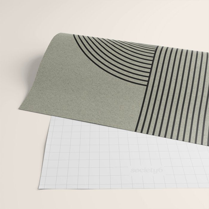 Retro Balance Green Concept Wrapping Paper Gallery Image 2