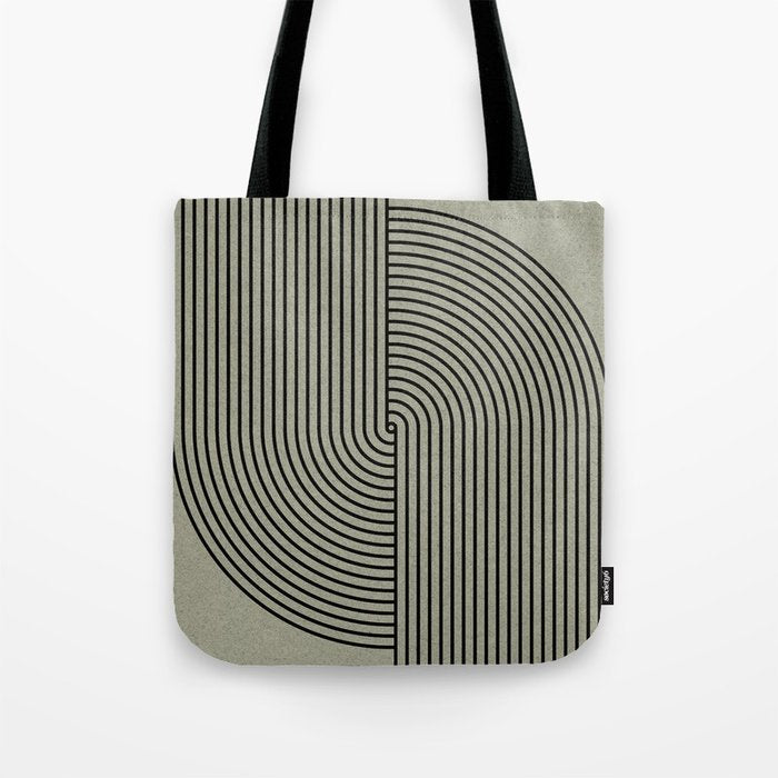 Retro Balance Green Concept Tote Bag Gallery Image 1
