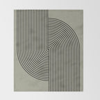 Retro Balance Green Concept Throw Blanket Gallery Image 2
