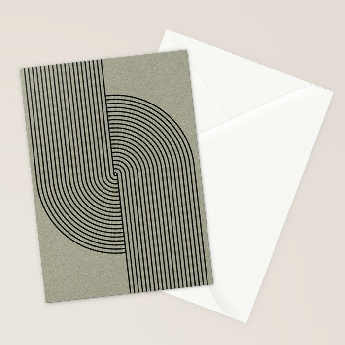 Retro Balance Green Concept Stationery Card Gallery Image 2