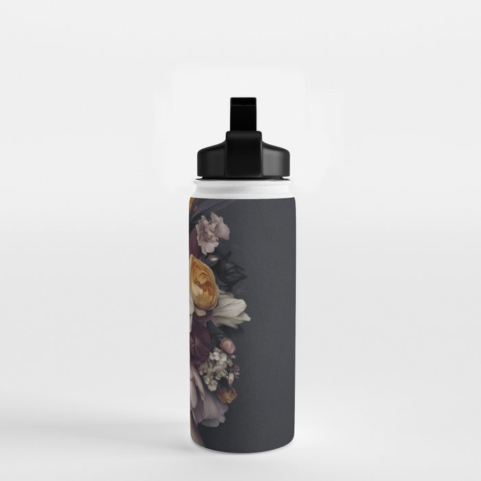 Graceful Blossom Serenity Female Portrait Water Bottle Gallery Image 2