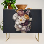 Graceful Blossom Serenity Female Portrait Credenza Gallery Image 1