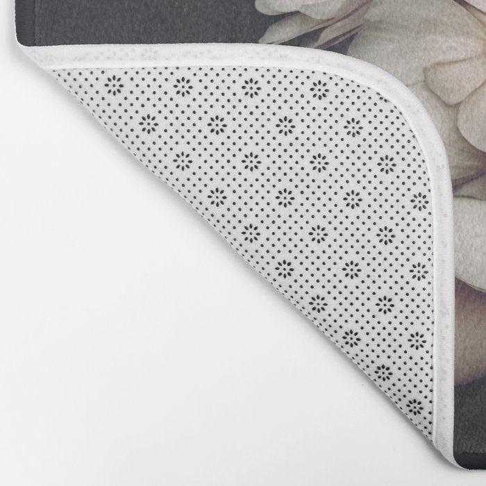 Graceful Blossom Serenity Female Portrait Bath Mat Gallery Image 2