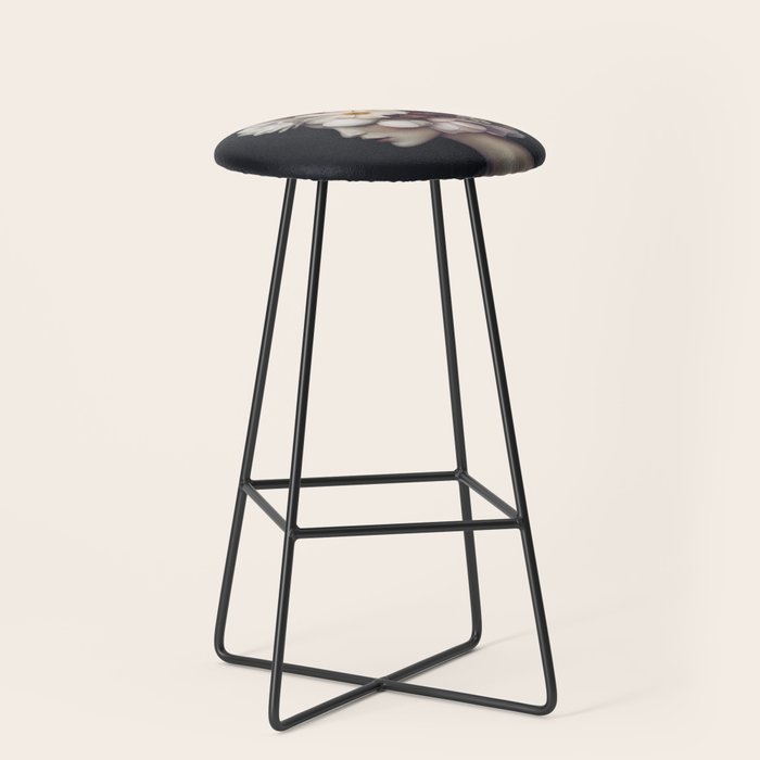 Graceful Blossom Serenity Female Portrait Stool Gallery Image 1