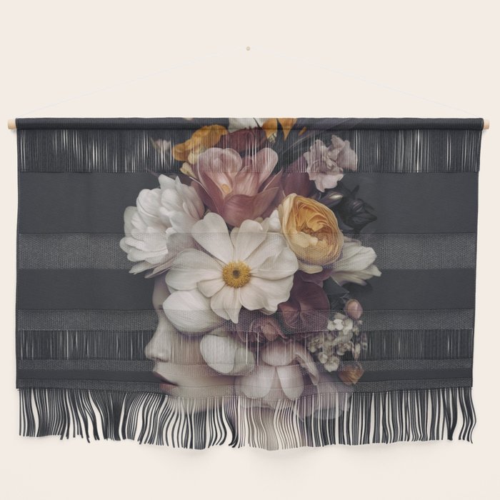 Graceful Blossom Serenity Female Portrait Wall Hanging Gallery Image 1