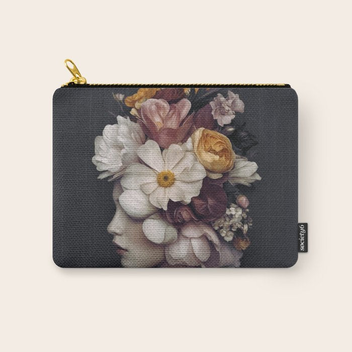 Graceful Blossom Serenity Female Portrait Carry All Pouch Gallery Image 1