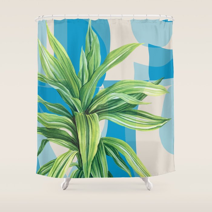 Tropical Geometry 81 Shower Curtain Gallery Image 1