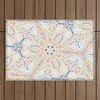 Modern mosaic mandalas Outdoor Rug Gallery Image 1