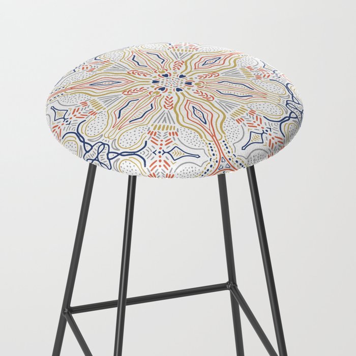 Modern mosaic mandalas Stool Gallery Image 2