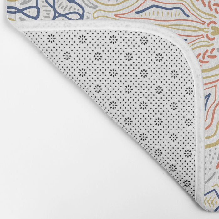 Modern mosaic mandalas Bath Mat Gallery Image 2