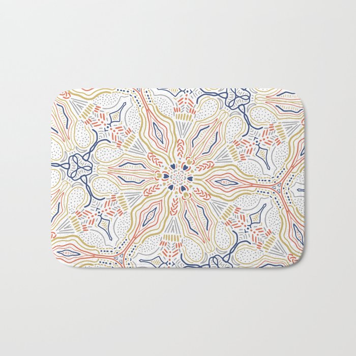 Modern mosaic mandalas Bath Mat Gallery Image 1
